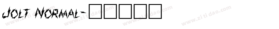 Jolt Normal字体转换